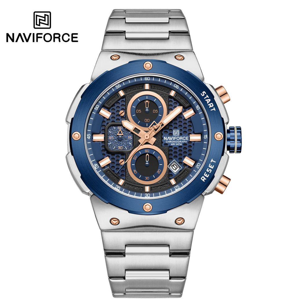 NAVIFORCE 8072 BLUE SILVER
