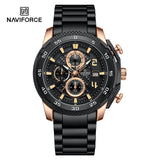 NAVIFORCE 8047 BLACK GOLD ROSE