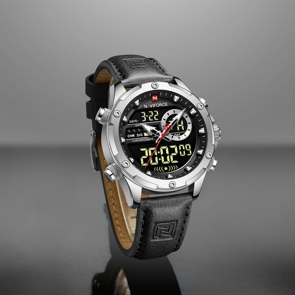 NAVIFORCE 9208 BLACK SILVER
