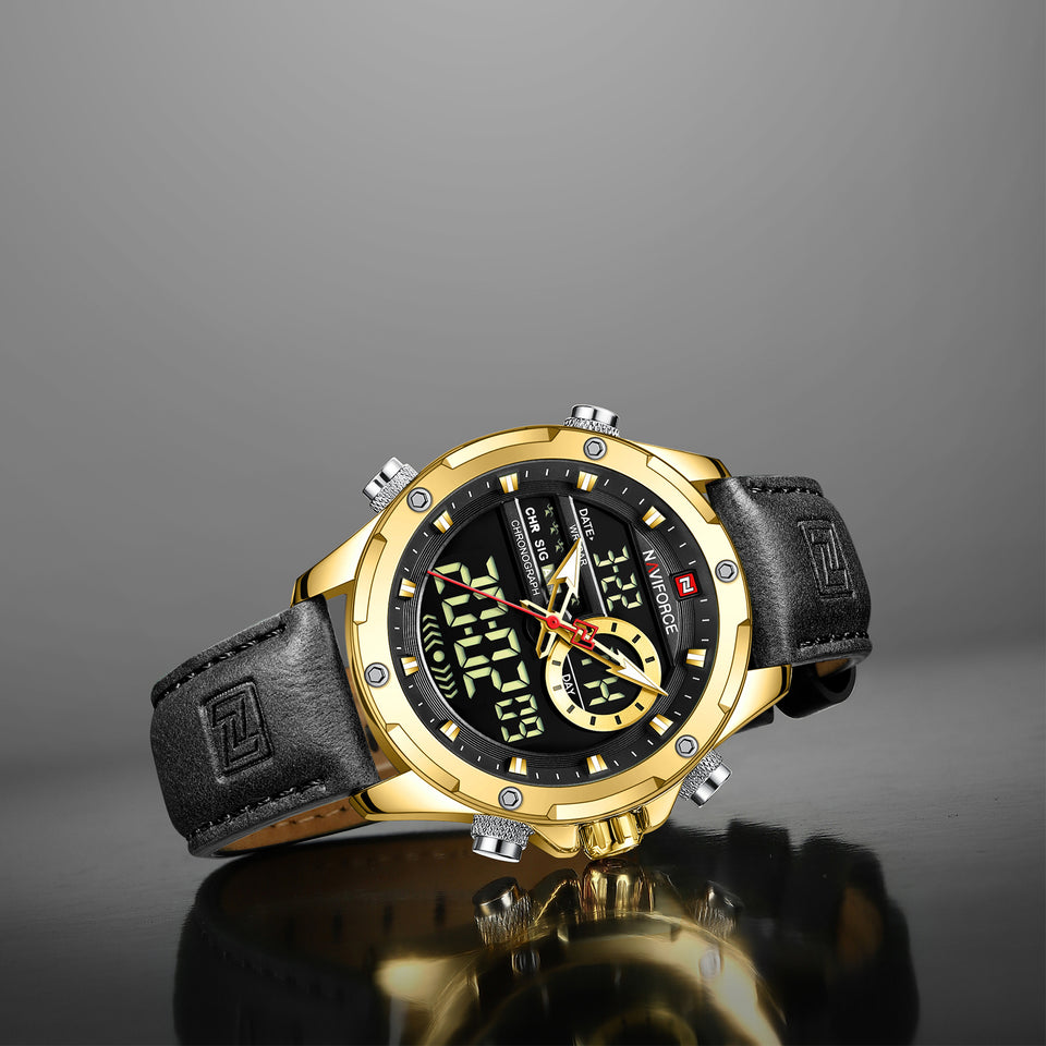 NAVIFORCE 9208 BLACK GOLD