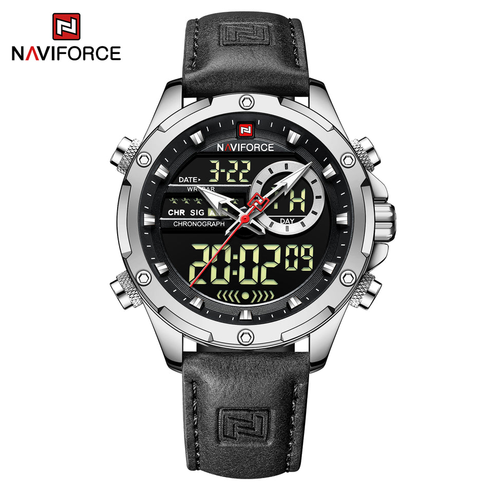 NAVIFORCE 9208 BLACK SILVER
