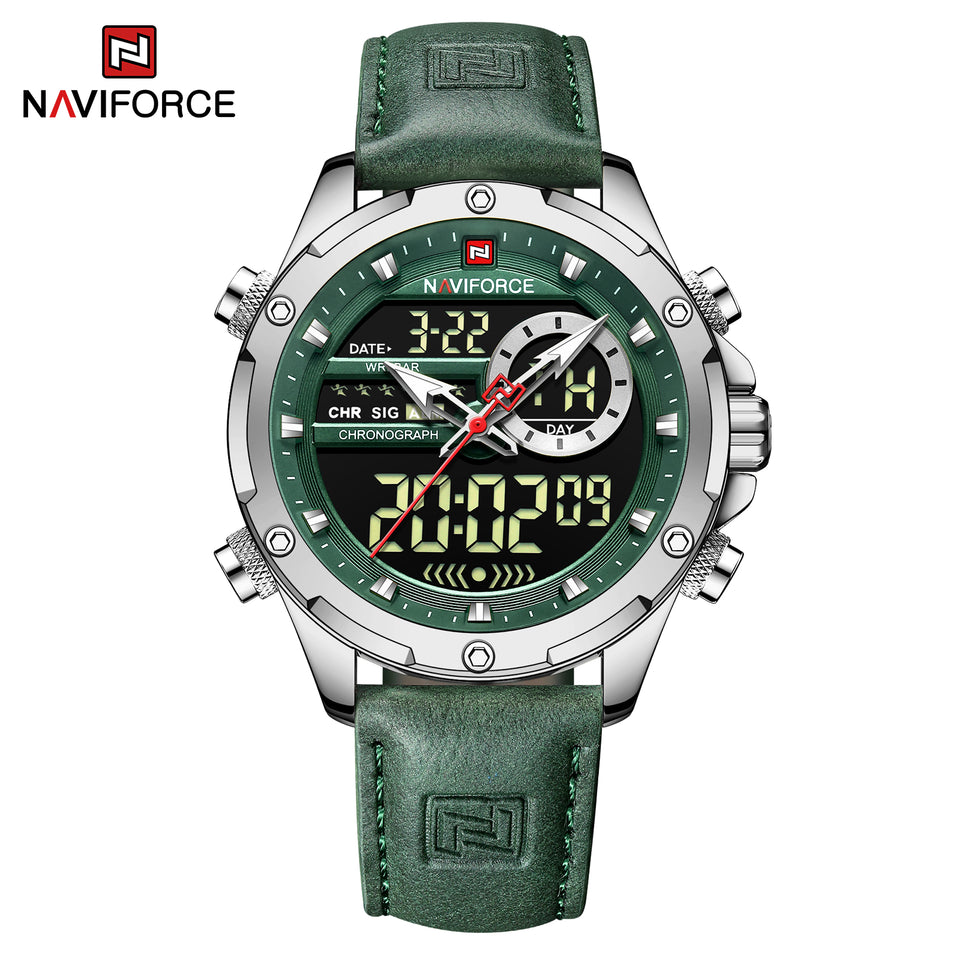 NAVIFORCE 9208 GREEN SILVER