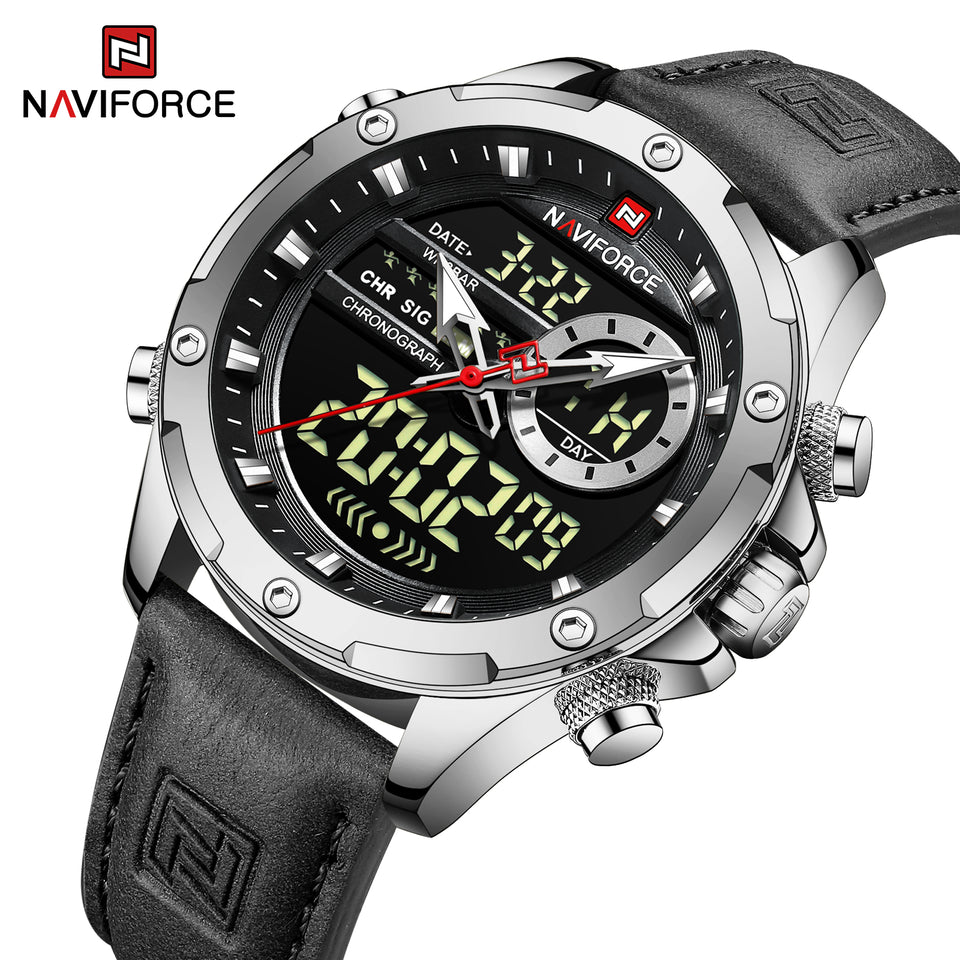 NAVIFORCE 9208 BLACK SILVER