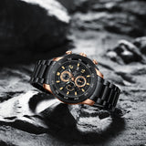 NAVIFORCE 8047 BLACK GOLD ROSE