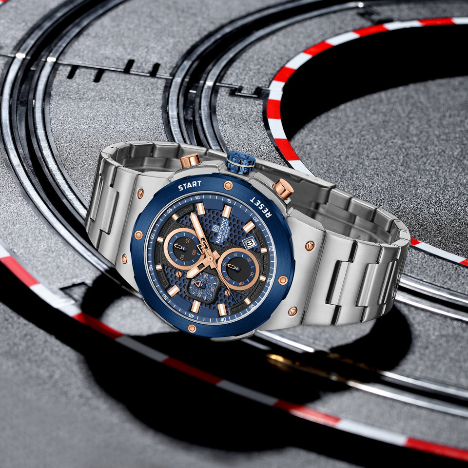 NAVIFORCE 8072 BLUE SILVER