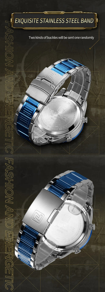 NAVIFORCE 9199 AZUL SILVER