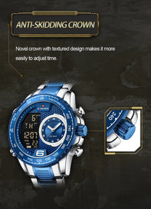 NAVIFORCE 9199 AZUL SILVER
