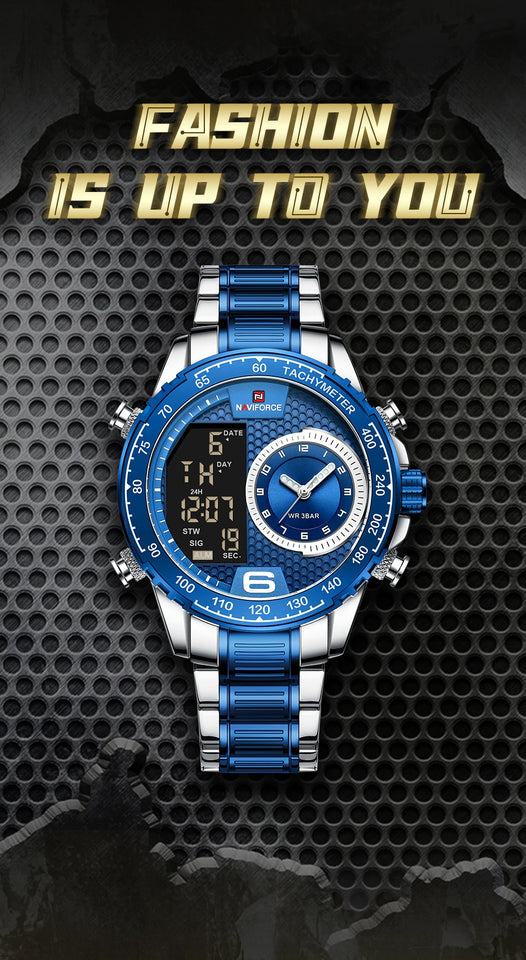 NAVIFORCE 9199 AZUL SILVER