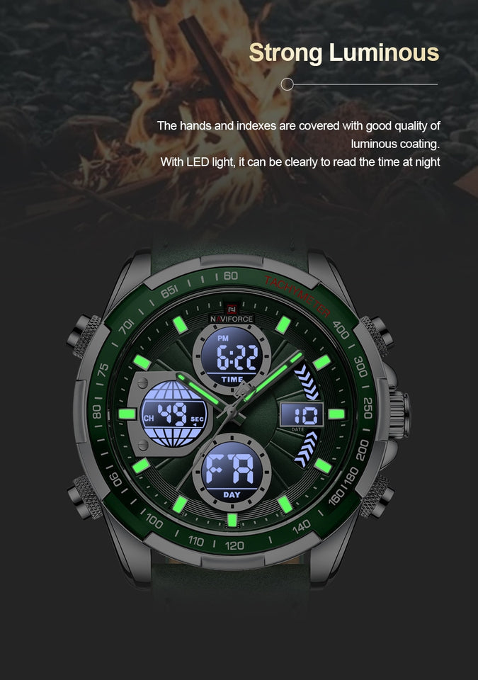 Naviforce 9197 Green Cuero