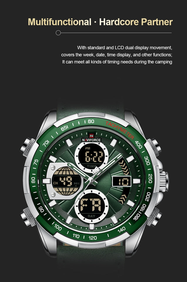 Naviforce 9197 Green Cuero